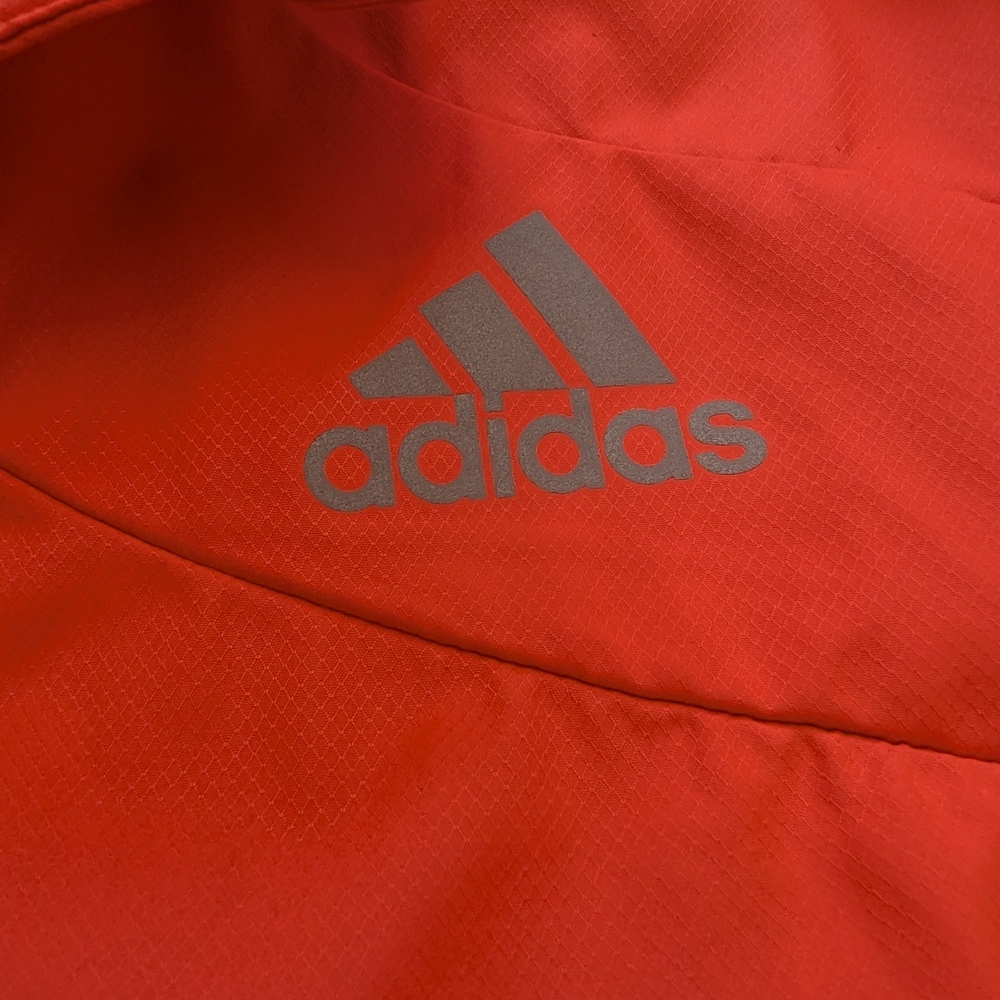 Adidas Men's Orange Hooded Running Jacket - Picture 5 of 8